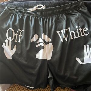 NON BRANDED LOGO BLACK JERSEY SHORTS SIZE 2XL
